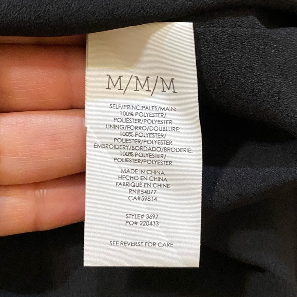 Cabi Limited Edition Floral Embroidered Occasion Dress Black M - Picture 10 of 11
